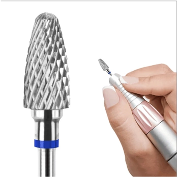 Clavier Frez Karbidowy z Węglika Spiekanego, stożek 3/32 Tirch Cylinder (M)-niebieski (średni)