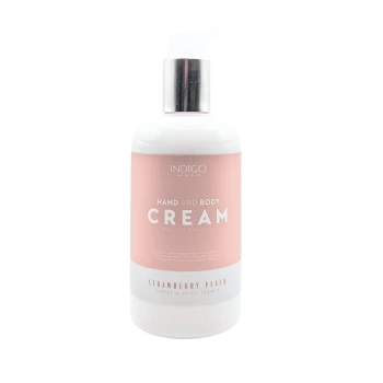 Indigo Krem do rąk i Balsam do ciała - Strawberry Peach 300 ml