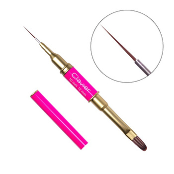 Clavier Pędzelek Dwustronny do żelu i zdobień 12mm/10mm